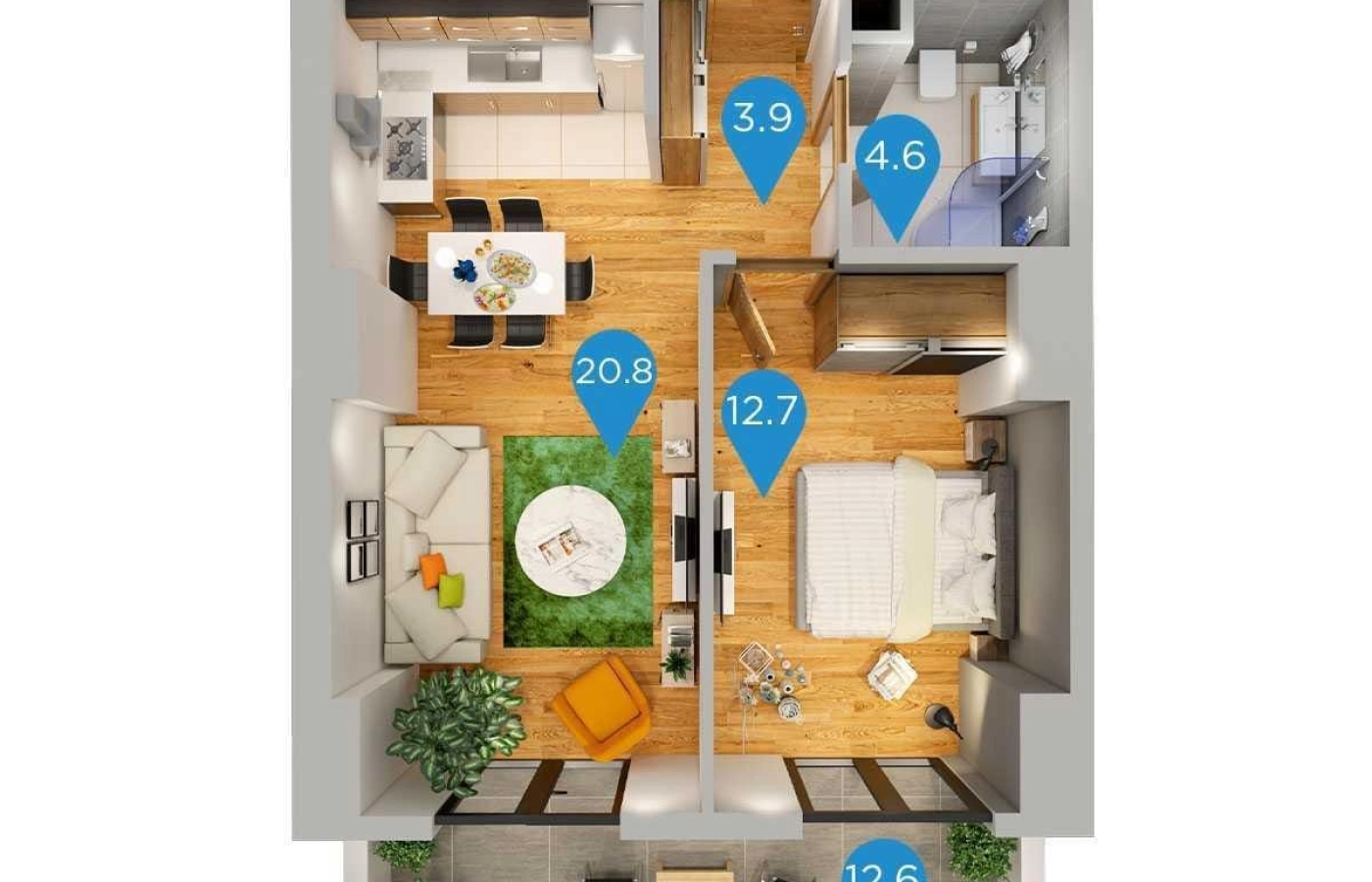 1 Bedroom Apartment In Dighomi