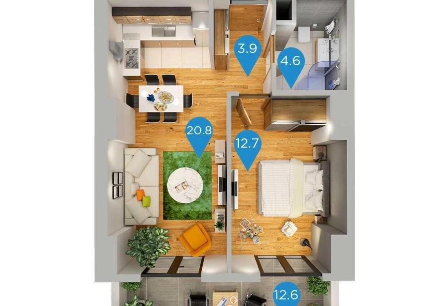 1 Bedroom Apartment In Dighomi